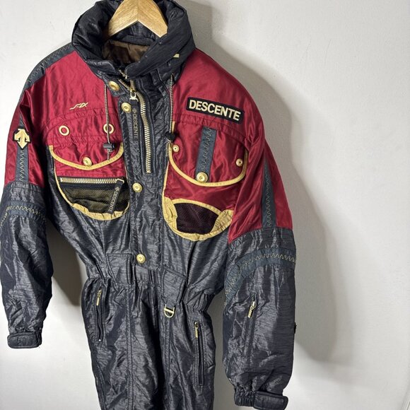 Vintage Descente Ski Suit Men’s Small Suisse Ski Team Official Supplier 80s - Picture 3 of 16